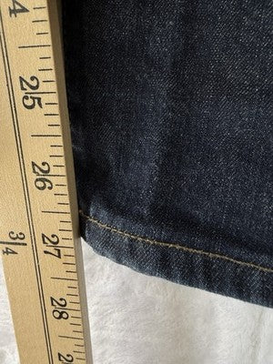 Uniqlo Jeans Womens 29 Dark Blue Slim Mid Rise