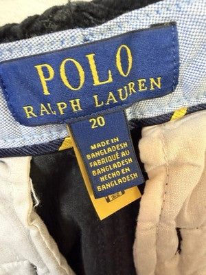 Polo Ralph Lauren Boys 20 Black Corduroy Pants