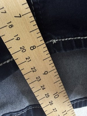 Hydraulic Jean Shorts 17 18 Womens Denim Embellished Dark Blue Lola Curvy