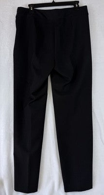 Liz Claiborne Classic Pants 10 Black Side Zip Womens