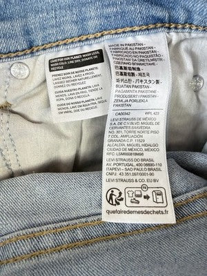 Levis 724 High Rise Slim Straight 29 Womens Light Blue 29x30 Levi’s New NWT