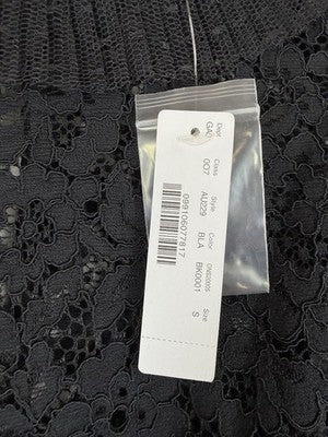 J Crew Lace Top & Tank Black Small Womens Tulle Ruffle Blouse New NWT