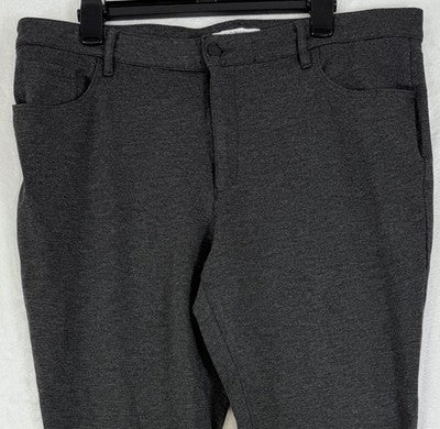 Liz Claiborne Pants 16W Short Womens Charcoal Gray 5 Pocket 16WS Knit Plus Size