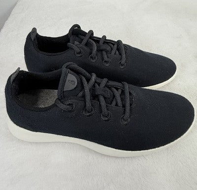 Allbirds Womens 9 Wool Runners Black Shoes Sneakers *FlawRead