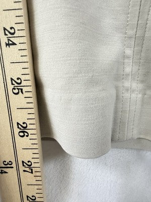 J Jill Essential Cotton Stretch Pants 16 Tan Beige Pull On Pockets Womens