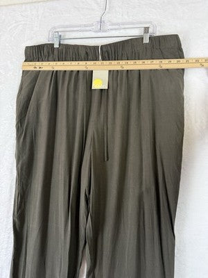 Boden 18 Womens Pants Pull On Lightweight Khaki Green UK 22 New NWT