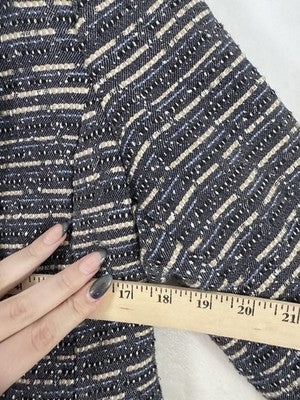 Kensie Jacket Medium Blazer Gray Blue Tan Tweed 1 Button Blazer Womens