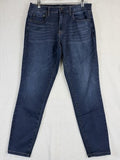 Aeropostale High Rise Jegging 8 Short Dark Blue Jeans Womens Denim