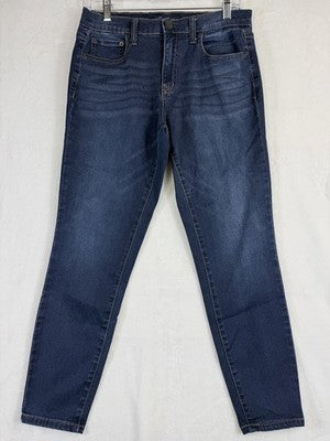 Aeropostale High Rise Jegging 8 Short Dark Blue Jeans Womens Denim