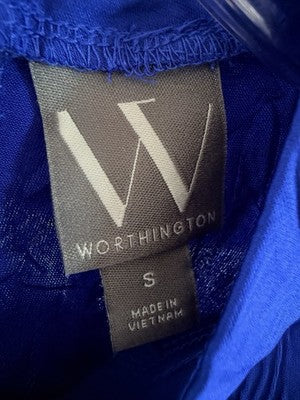 Worthington Dress Small Shift Royal Blue Sheath Midi Sleeveless Womens New NWT