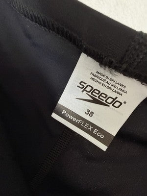 Speedo Powerflex Eco Jammer Black 38 Mens Swim Swimsuit New NWT