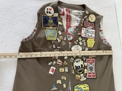 Beer Can Collection Collector Vest Pins Vintage 1980 BCCA