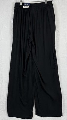 Old Navy Playa Wide Leg Pants Medium Womens Black High Waist New NWT