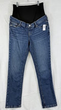 Gap Maternity Vintage Slim Jeans 27 4 Womens Full Panel True Waistband Blue NWT