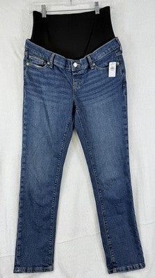 Gap Maternity Vintage Slim Jeans 27 4 Womens Full Panel True Waistband Blue NWT