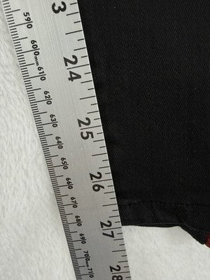 Etienne Marcel Jeans 28 Skinny Black Red Zippers Womens
