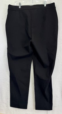 Chicos Brigitte Slim Ankle Pants 2.5 Black Pull On 14 Womens Nylon Stretch