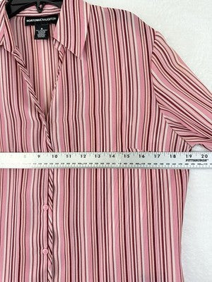 Norton Mcnaughton Top 6 Lot Blouse Womens Tops Button Down Pink Long Sleeve
