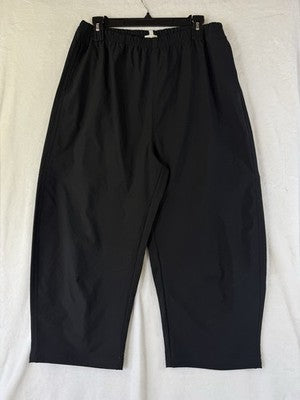 Offline By Aerie Nice Moves Barrel Pants Black Medium Short Womens Pull On