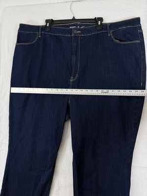 Old Navy Jeans 28 Long High Rise Straight Leg Plus Size Womens Dark Blue