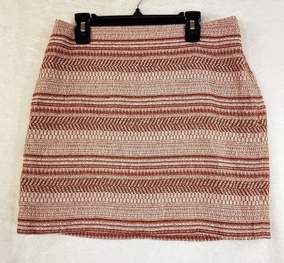 Banana Republic Pencil Skirt 2 100% Cotton Short Red Womens