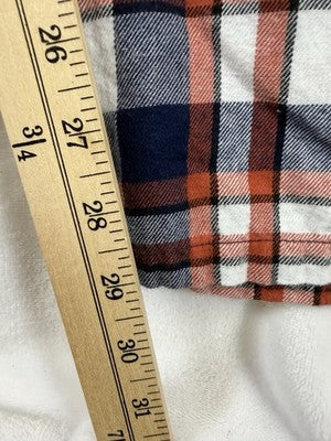 Lands End Flannel Pajama Pants XL Mens Red Blue Plaid Sleep PJ 100% Cotton