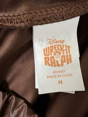 Disney Wreck It Ralph Costume Skirt Medium Womens Vanellope Brown Pleated