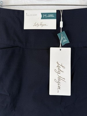 Lady Hagen Golf Skort Small Navy Blue Pockets Tummy Control Slimming Womens NEW