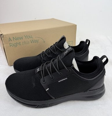 Kuru Atom Waterproof Womens 12 Shoes Black Sneakers Running Plantar Fasciitis