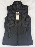 Calia Puffer Vest XS Black Womens Run Running Cold Dash Full Zip New NWT
