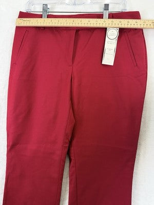 Charter Club Pants 12 Petite Red Slimming Pant Shop Womens 12P New NWT