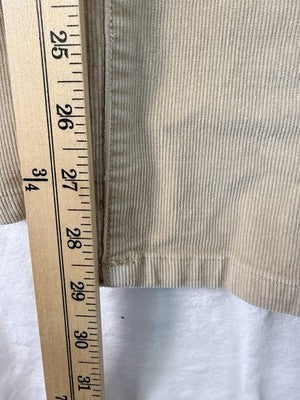 LL Bean Corduroy Pants Womens 8 Favorite Fit Beige Tan Straight Leg