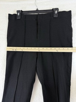 Nine West Dress Pants Women 18 Black Front Seam Skinny Mid Rise
