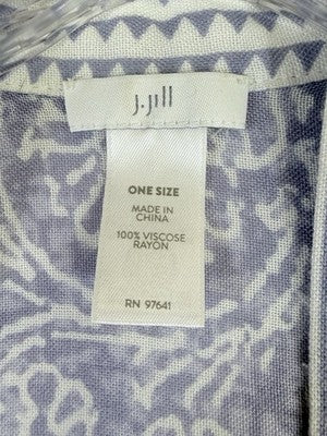 J Jill Kimono Wrap Lightweight Blue Open Front One Size Top Cardigan Womens