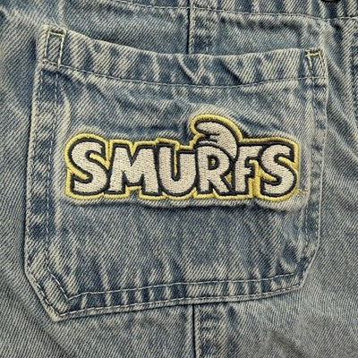 Smurfs 5t Overalls Shortalls Denim Boys Clothing Clothes Smurf Embroidered