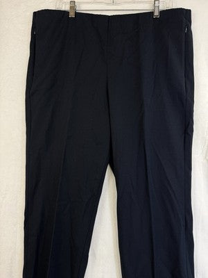 J Jill Pants 16 Essential Cotton Stretch Pull On Knit Navy Blue Pockets Womens