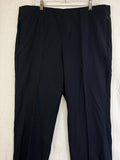 J Jill Pants 16 Essential Cotton Stretch Pull On Knit Navy Blue Pockets Womens