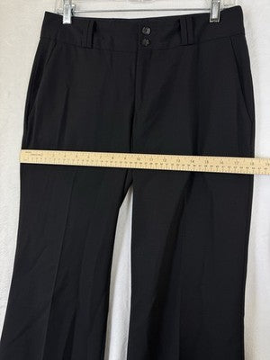 Banana Republic Pants Women 6 Petite Black Martin Fit Wool Stretch 6P Boot Cut