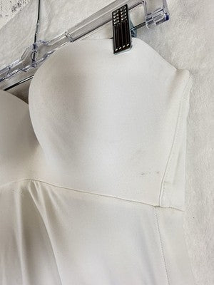 Davids Bridal Shapewear 36C Strapless Full Length Bra Slip White Wedding Dress
