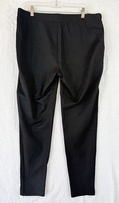 Premise Studio Pants 1X Black Slim Leg Stretch Womens