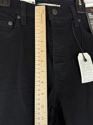 Levis 724 High Rise Slim Straight 29 Womens Black 29x30 Levi’s New NWT