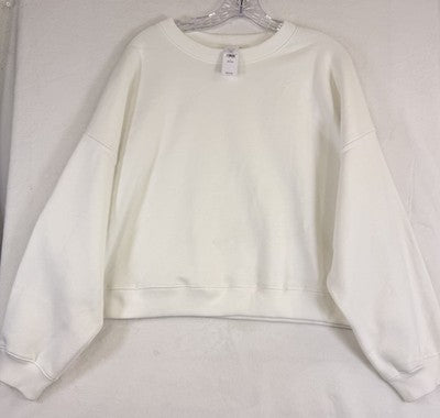 Gap Vintage Soft Wedge Sweatshirt Large Petite Women Off White Top Crew Neck New