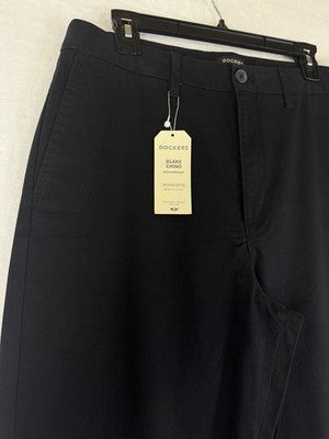 Dockers Blake Chino Pants 32 Womens Black High Rise Straight Leg Chinos New NWT
