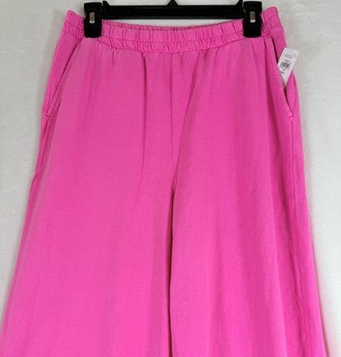 Gap Wide Leg Knit Pants Small Tall Pink Women Sweatpants New NWT