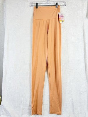 BalTogs Dancewear Leggings Small Pants High Waist Peach Pink Dance New NWT