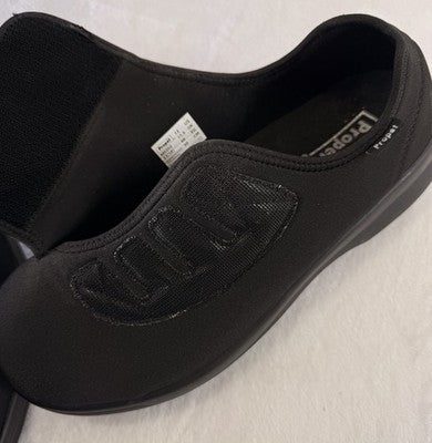Propet Cush'N Foot 12 XX Extra Wide 5E Mens Black Orthopedic Stretchable Black