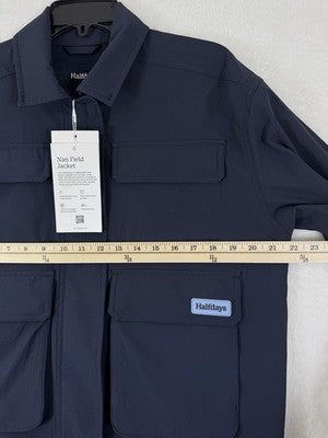 Halfdays Nan Field Jacket Small Womens Navy Blue Utility New NWT $145