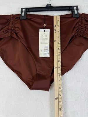Calia Swim Bottom XL Copper Adjustable Tie Front Womens Tankini Swimwear New NWT