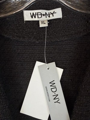 WDNY Cape Jacket XL Black Blazer Open Front Womens Saks Fifth Ave New NWT