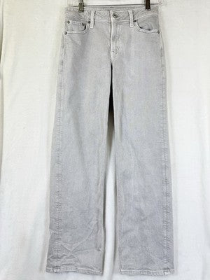 American Eagle Stovepipe Jeans 000 Gray Womens Straight Leg Denim